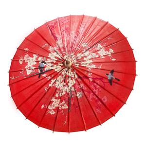 中典喜庆接亲新娘红色传统油纸伞