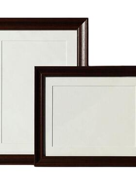 空白装裱画框空框裱书法字画国画水彩油画作品实木框架相框挂墙4K