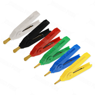 纯铜鳄鱼夹线测试夹 SMT测量开尔文鳄鱼夹大号尖嘴正负极鸭嘴夹子