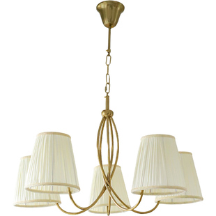 洛西可 法式浪漫布艺吊灯 美式简约创意设计客厅卧室餐厅全铜灯具