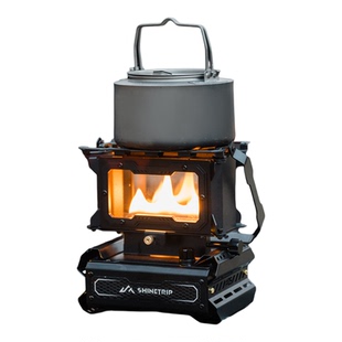山趣户外煤油炉露营钓鱼野营氛围灯摆件手提烤火取暖炉桌面观火炉