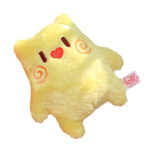 敲扁扁毛绒挂件钥匙扣红小豆周边柔软玩偶请吃红小豆吧潮玩动漫