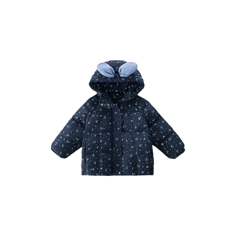 女童碎花羽绒服冬季2025新款洋气