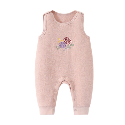 婴儿背带裤秋冬季加厚保暖连身