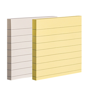 得力横线便利贴学生用便签纸标签贴纸高颜值n次贴考研带横线初中生专用备忘记事留言粘性强大号自粘贴小本子