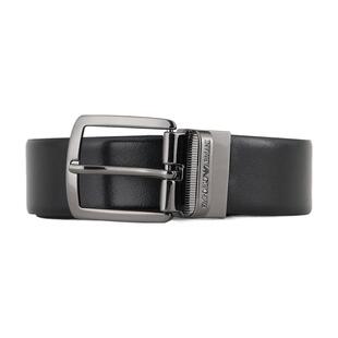 【父亲节礼物】EMPORIO ARMANI/阿玛尼男士双面针扣腰带宽3.5CM
