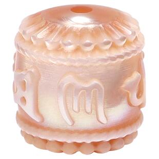 天然淡水珍珠六字真言桶珠隔珠新中式手链不掉色通勤珠宝DIY配饰