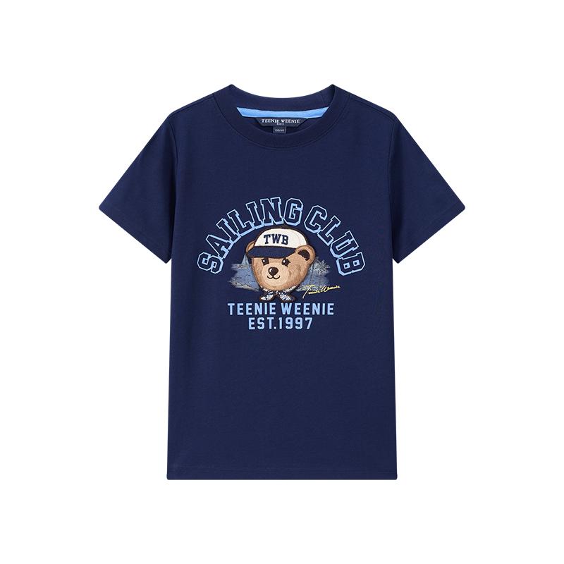 TeenieWeenieKids圆领短袖棉T恤