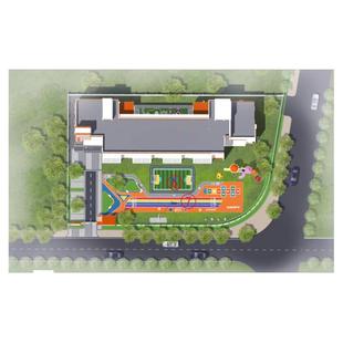 PS彩平图代画建筑景观区位分析图代画环艺展板外立面图设计订制作