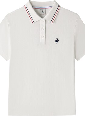乐卡克法国公鸡春夏女款短袖POLO