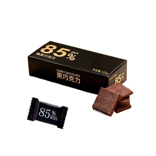 黑巧克力考试专用适用学生提神醒脑百分之100纯黑巧可可脂无糖0脂