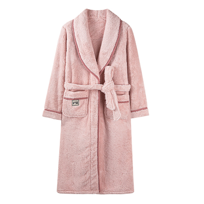 【超温暖】睡袍女士秋冬法兰绒