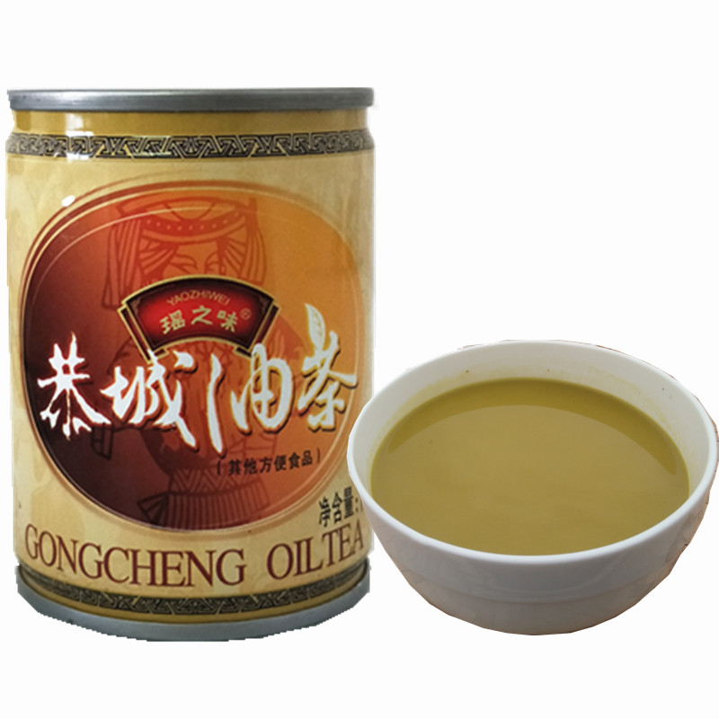 桂林特产恭城瑶之味浓缩油茶单听装可煮十碗厂家直销3瓶包邮