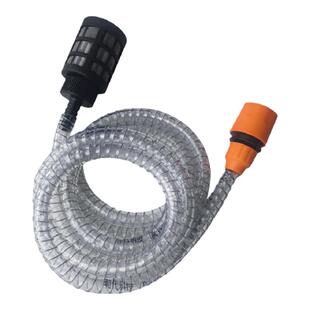 无线锂电高压洗车机进水管内径8mm内嵌钢丝抽水软管冬天防冻抗折