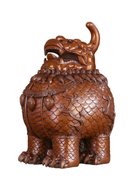 纯紫铜天禄玄关家居装饰桌面摆件