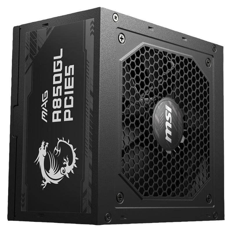 微星电源850W/750W/1000W金牌全模组白色台式机电脑主机ATX3.1