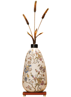 玄关隔断柜岁岁平安麦穗摆件