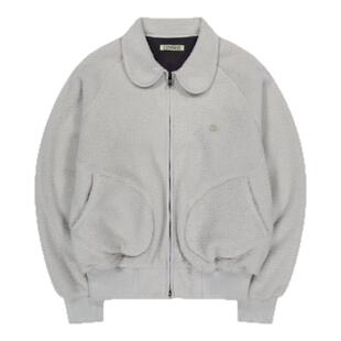 ●callmebabysoft韩国coyseio外套拉链开衫摇粒绒羊羔毛棒球夹克