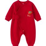 巴拉巴拉童装婴儿连体衣新生儿宝宝爬服2026新款夹棉衣服加厚萌趣