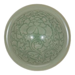 观复耀州窑青瓷斗笠盏中式陶瓷品茗功夫茶杯主人杯围炉单杯景德镇