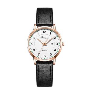 手表女防水高中女孩简约气质初中学生ins风儿童电子机械表考试用