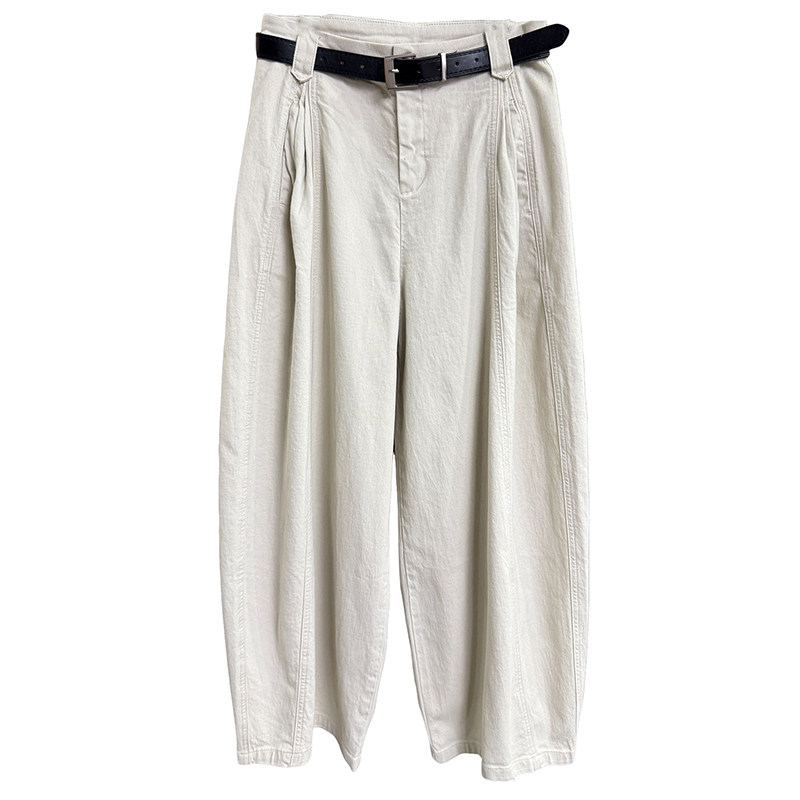 N货!高腰牛仔镰刀气球裤