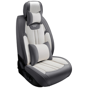 汽车座套四季通用打孔透气纳帕皮座椅套全包围小车坐垫高级感座垫