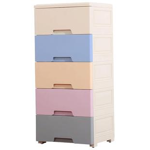 纳雅乐抽屉式收纳柜多层宝宝简易家用玩具储物柜子婴儿童衣柜整理