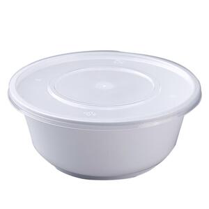锦硕一次性餐盒圆形乳白色耐高温