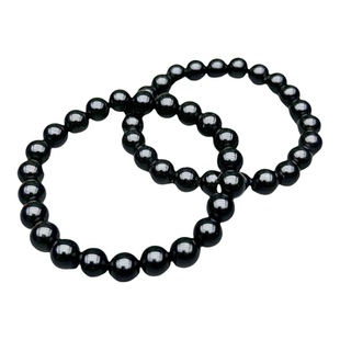 天然黑曜石手链女款单圈乌金黑色手串甜美本命年明星同款饰品礼物
