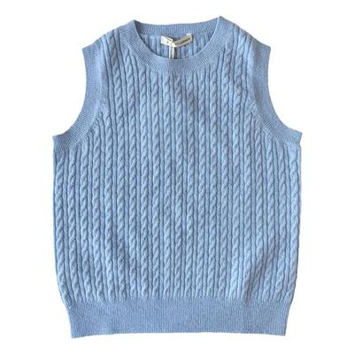 蒙威飒秋冬圆领亲子山羊绒马甲