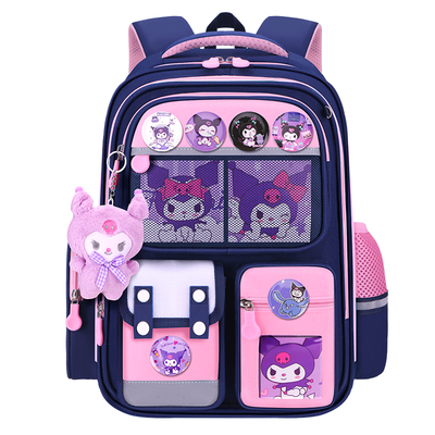 库米小学生书包女生1-3-6年级洛