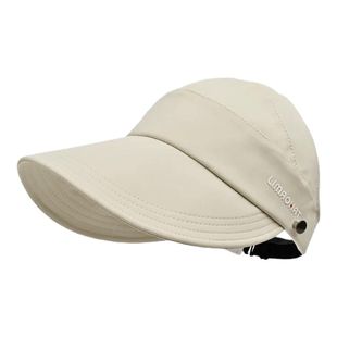 速干空顶帽女款新款户外防晒鸭舌护颈夏季百搭可扎马尾遮阳帽护脖