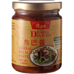 新加坡达昌源叁巴酱240ml进口三巴酱桑巴酱辣虾酱炒酱蘸酱