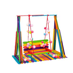 秋千材料三角形稳定手工儿童幼儿园小学生半成品变废为宝创意作品