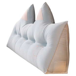 设计感床头靠枕大靠背三角床上靠垫防撞榻榻米软包沙发软垫可拆洗