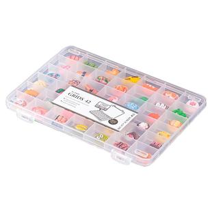 食玩收纳盒微缩玩具模型整理桌面迷你扭蛋盲盒分格首饰盒子长方形