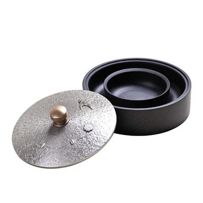 宣品书房火锅砚双圈设计不干墨