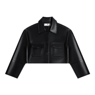 CALLEDBACK皮衣短外套