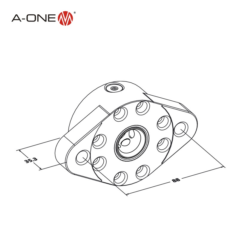 A-ONE机床UPC工件夹具系统专用握爪柄配套握爪卡盘 机床夹具配件