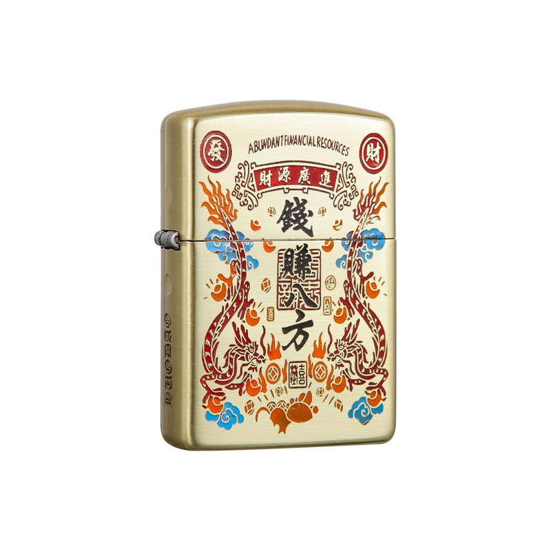 ZIPPO钱赚八方蚀刻填漆
