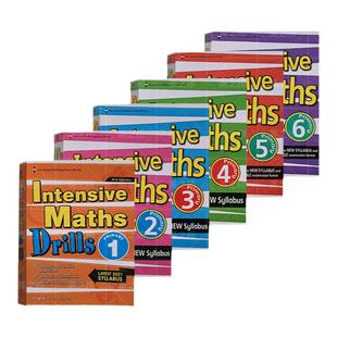 正版新版 新加坡小学数学教辅 英文版深度挖掘新版 Singapore Intensive  Maths  Drills 一本多难度英文原版