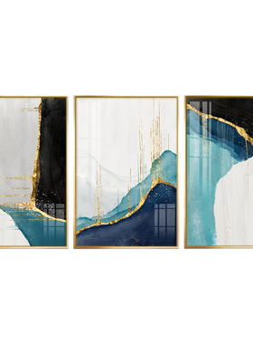 抽象风沙发背景墙轻奢客厅装饰画