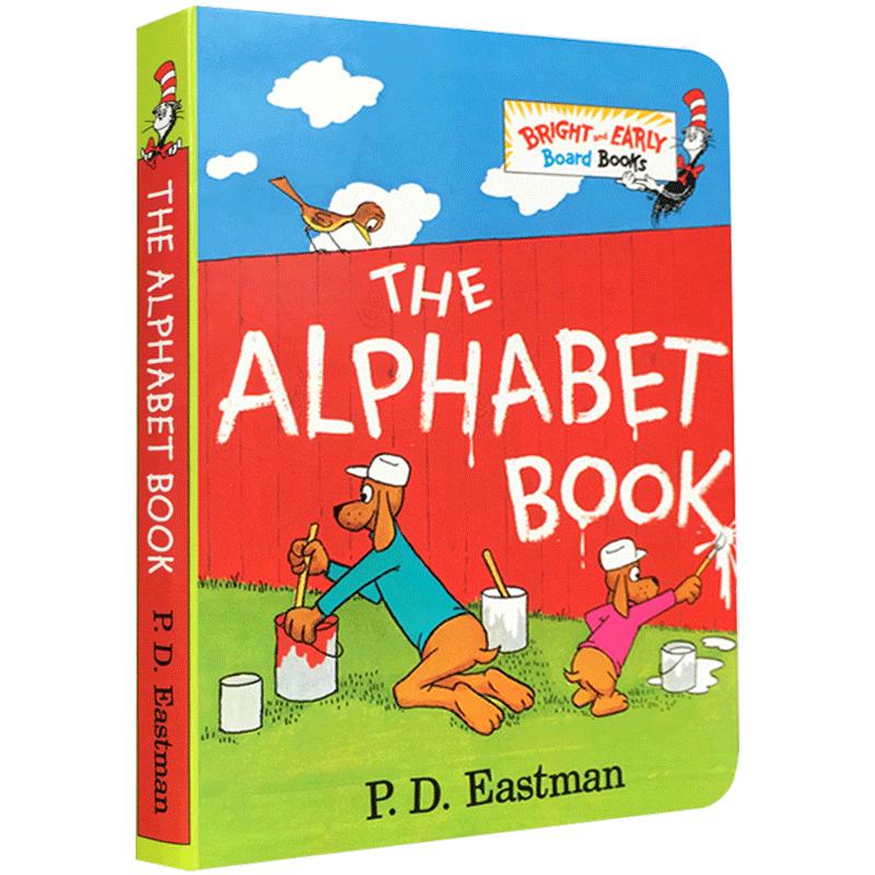 英文原版绘本The Alphabet Book字母表低幼(适龄版)纸板书Bright and Early Board苏斯博士Dr. Seuss启蒙儿童学习英语图画