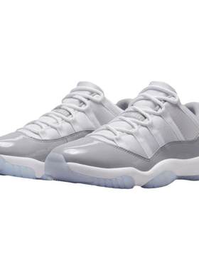 Air Jordan 11 Low AJ11灰水泥男子低帮复古潮流篮球鞋AV2187-140