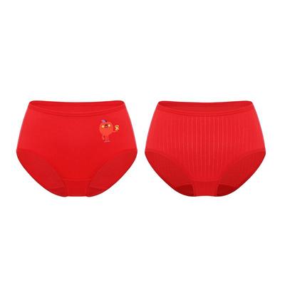 全棉时代少男少女本命年红色内裤