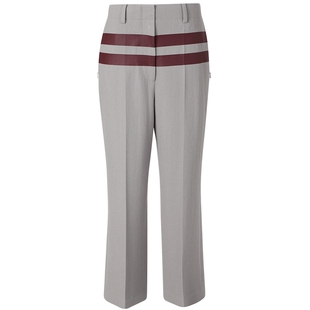 VVNK JANE PLUS春夏新品乱麻羊毛直筒8分西裤子女J312862063B