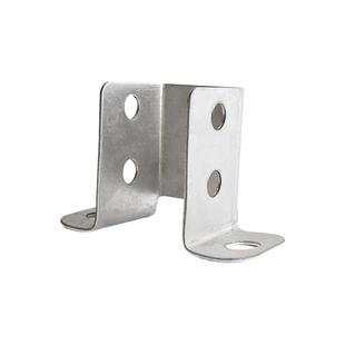 几字型固定件栏杆配件固定卡扣几字架U型铁艺支架方管内置连接件