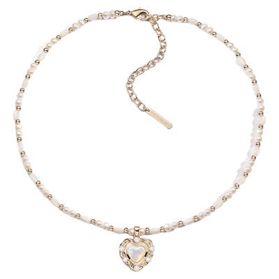 USELESSOBJECTS小号爱心珍珠项链