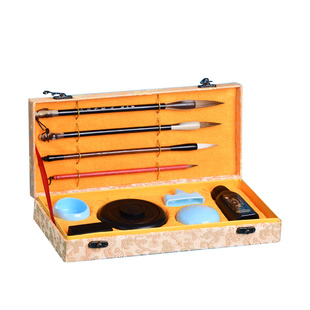 毛笔书法套装初学者入门文房四宝笔墨纸砚套装精品高档全套练字书法课工具初学者练毛笔字帖水写布专用套装